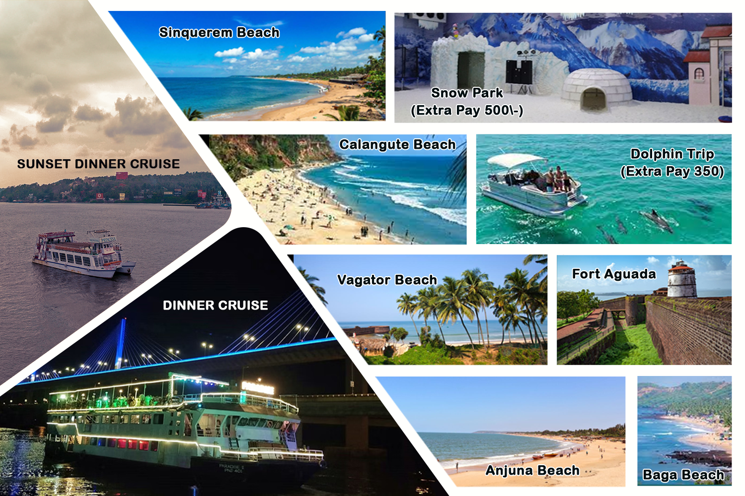 Goa Family & Couple Tour Package – 3 Nights / 4 Days with Family Dinner Cruise & Sightseeing